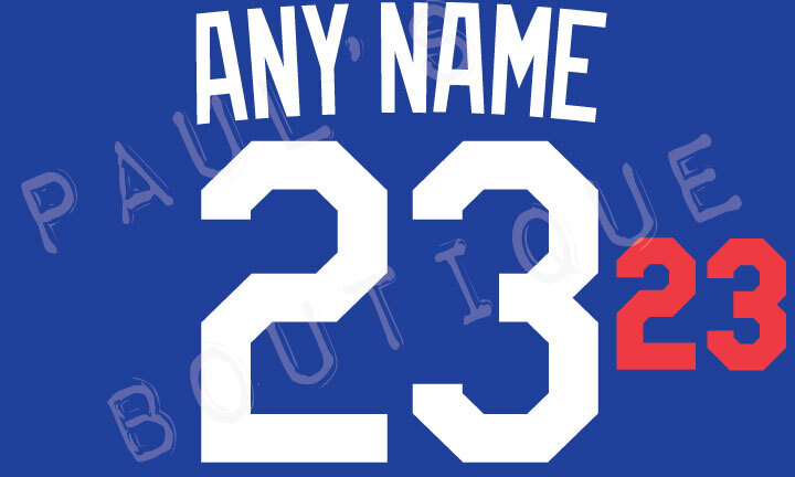 Dodgers Lettering Kit for an Authentic, Replica or Youth Alternate Jersey