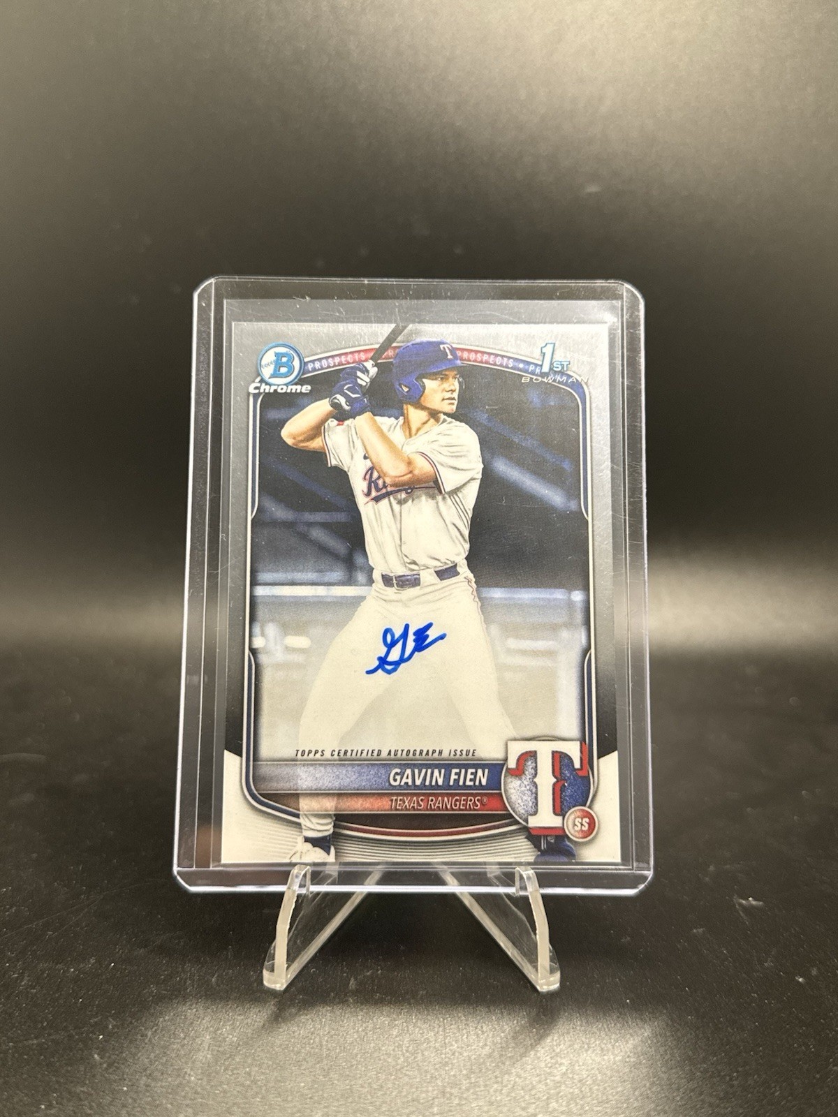 2025 Bowman Draft Gavin Fien Chrome Auto 1st Prospect #CPA-GF Rangers NATIONALS!