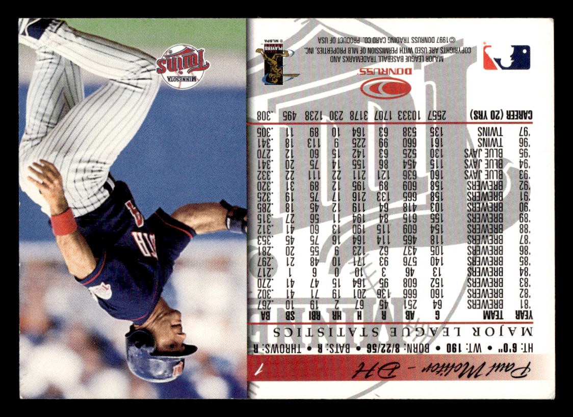 Paul Molitor 1998 Donruss Collections Donruss Prized Collections #PC 1