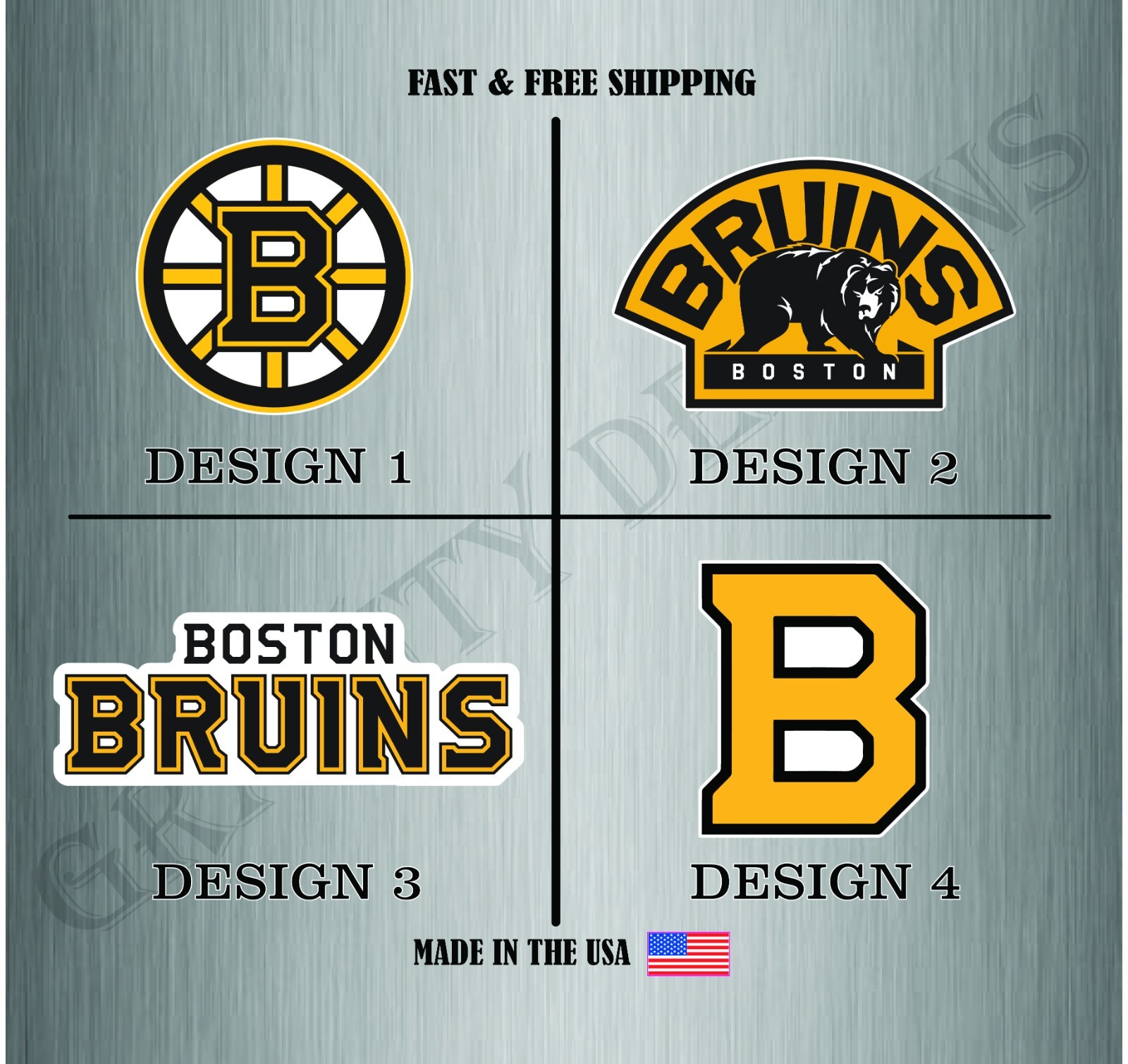 Boston Bruins NHL Hockey Sticker Vinyl Decal Truck Car Bumper Water Resistant
