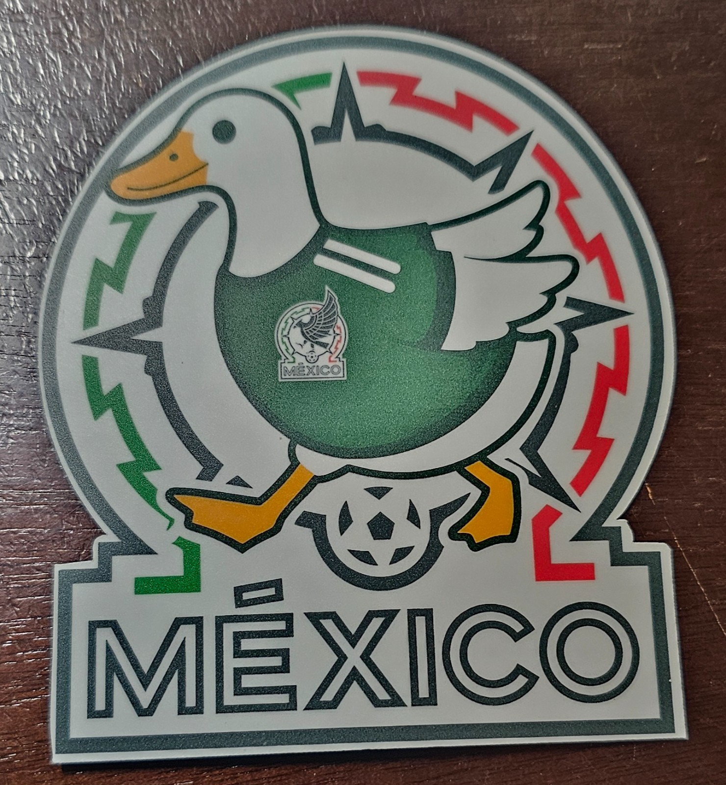 Mexico Soccer Logo With Duck Image Decal Stickers