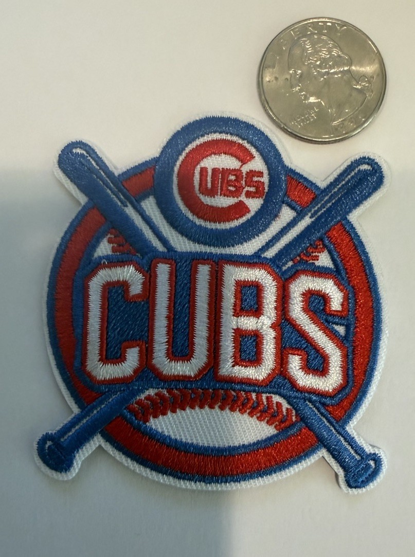 CHICAGO CUBS EMBROIDERED IRON ON PATCH Approx: 3.25”x 3.25” Awesome!