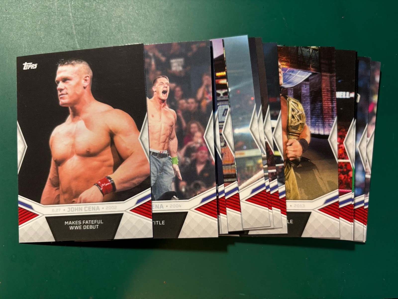 2025 Topps WWE John Cena Commemorative Collection Full Base Set #1-22