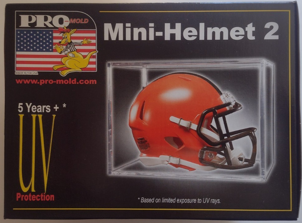 ProMold Mini Helmet 2 pc Clear Display Case 8×5.5×5.5 Stackable 5 Year UV NEW