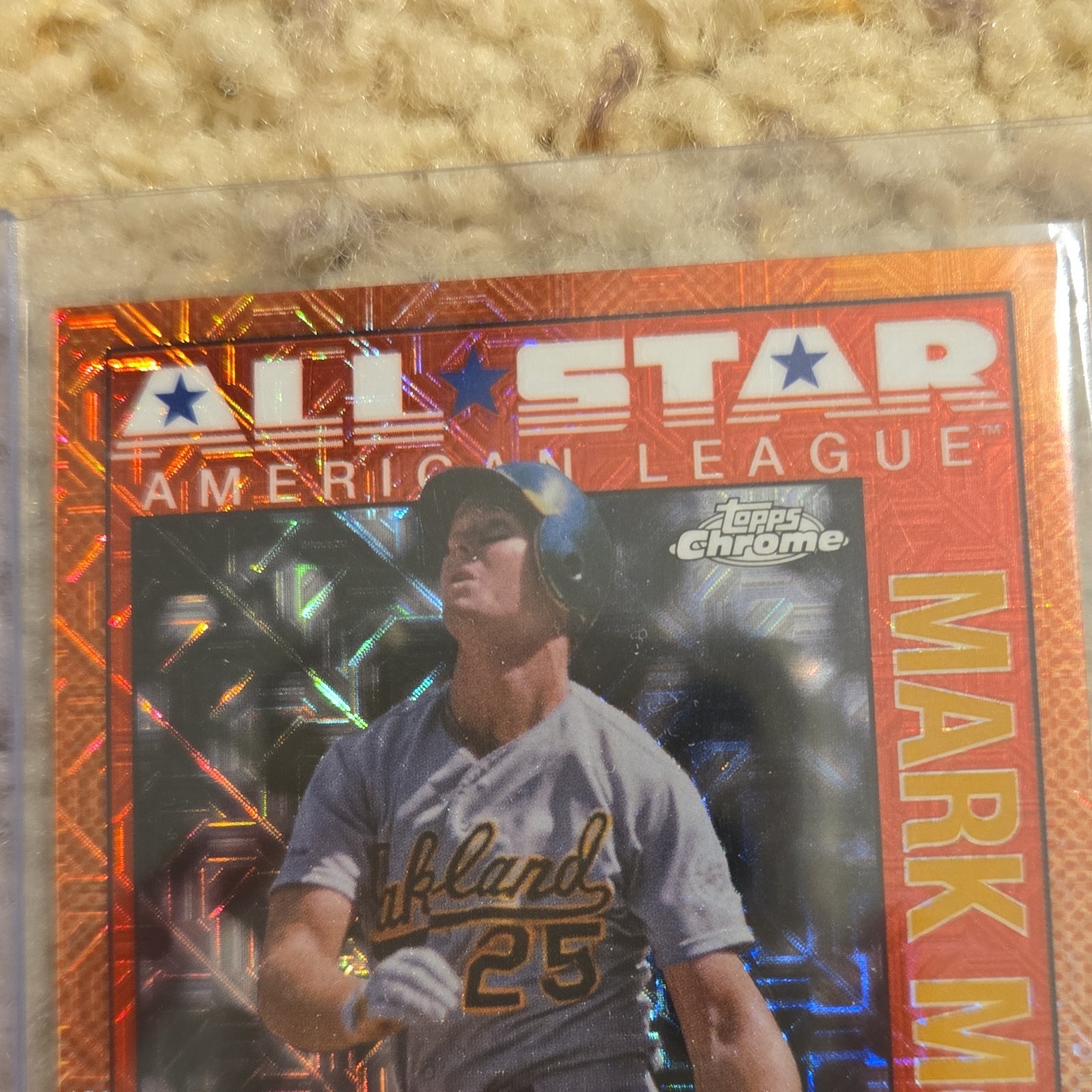 Topps Chrome Silver Pack Gold Refractor Mark McGwire #90ASC-25 /50 Athletics