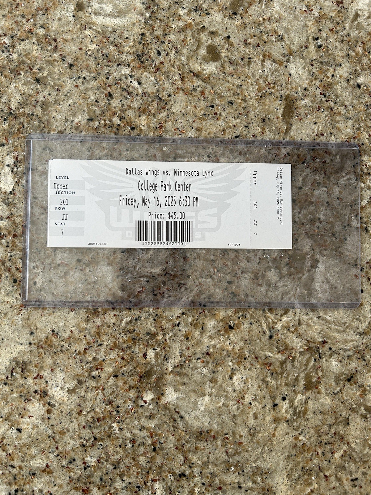 PAIGE BUECKERS WNBA DEBUT TICKET FULL STUB 2025 DALLAS WINGS VS MINNESOTA LYNX