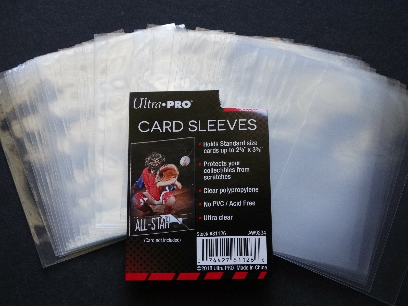 50 Loose Single Sleeves Ultra Pro Penny Sleeves for Standard Size Cards