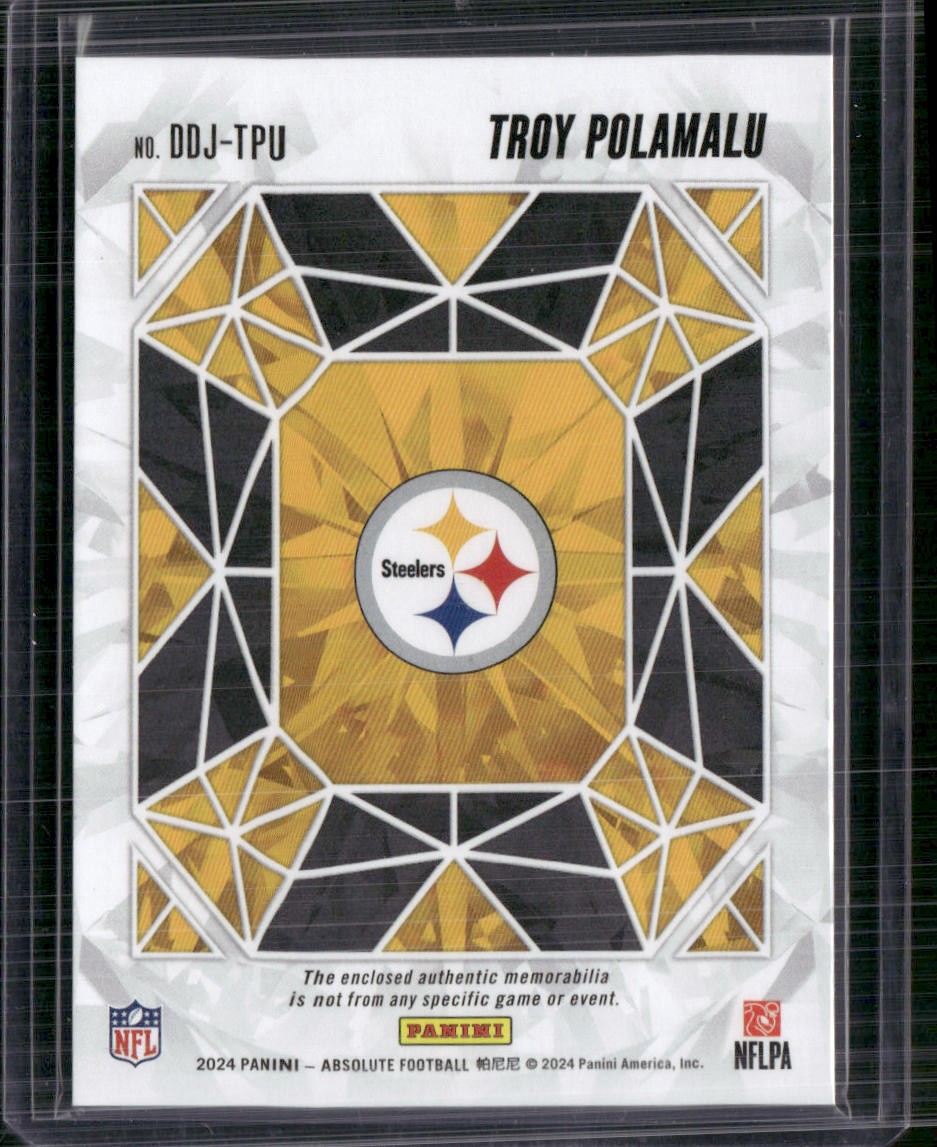 2024 Panini Absolute #DDJ-TPU Troy Polamalu Draft Diamonds Jersey