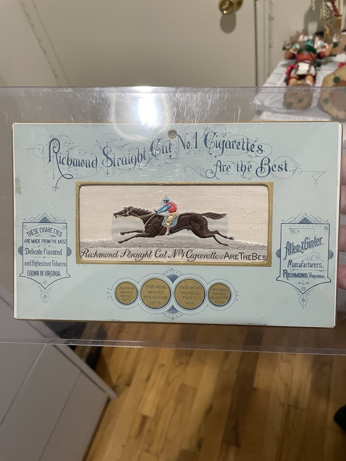 1800s Allen & Ginter Richmond Cigarettes are the best. ONLY 1 EXISTS! STUNNING!!