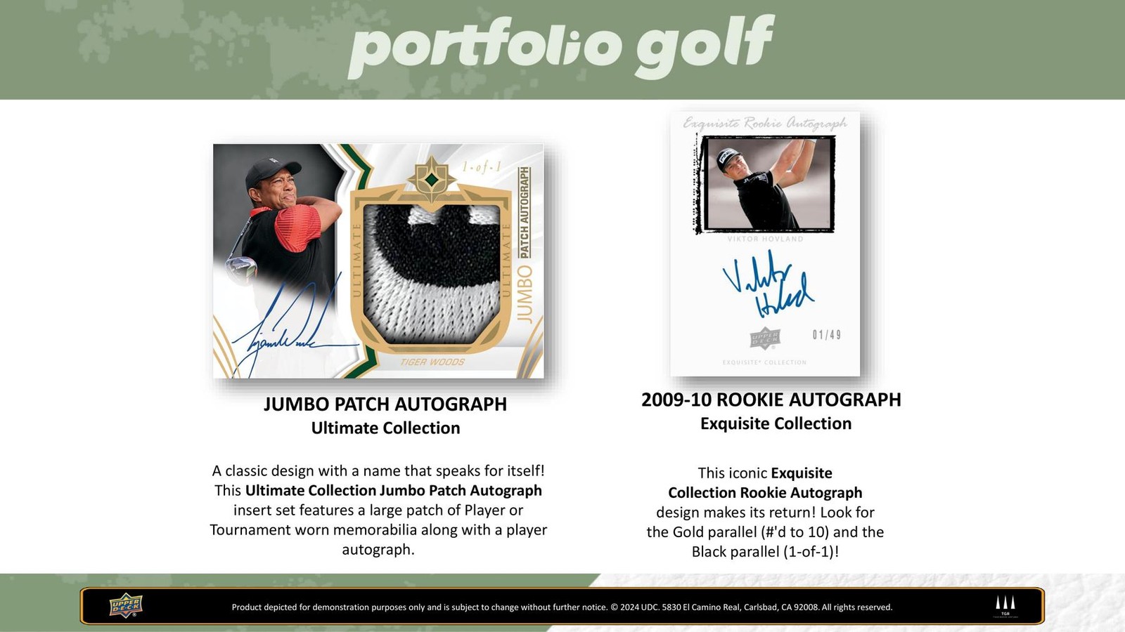 2024 UPPER DECK PORTFOLIO GOLF HOBBY BOX