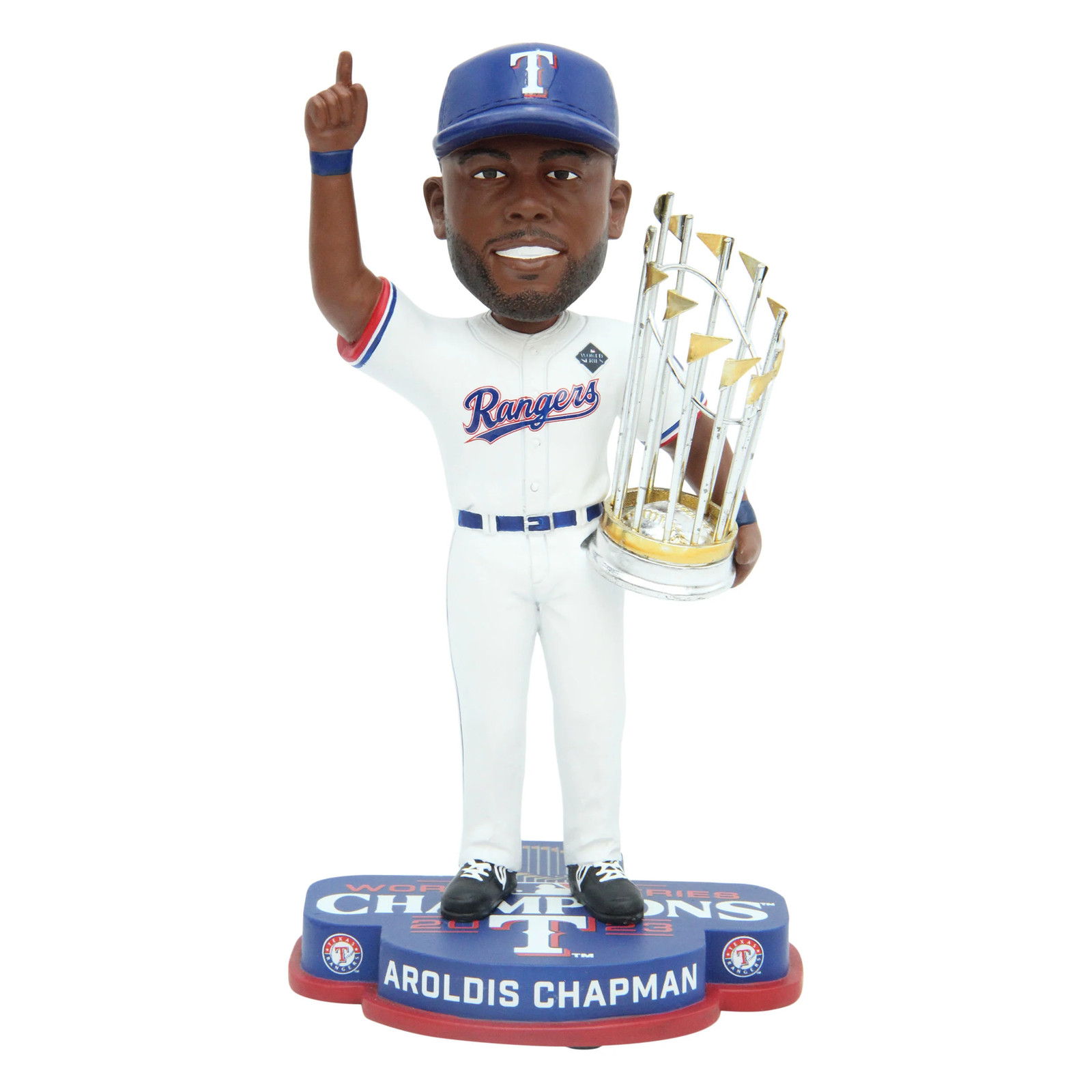 Aroldis Chapman Texas Rangers 2023 World Series Champions Bobblehead MLB