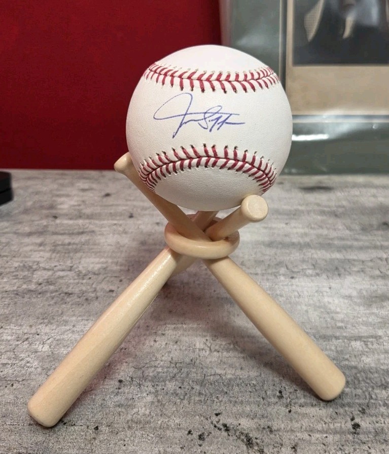 Giancarlo Stanton Autographed Rawlings OMLB Baseball GA COA New York Yankees