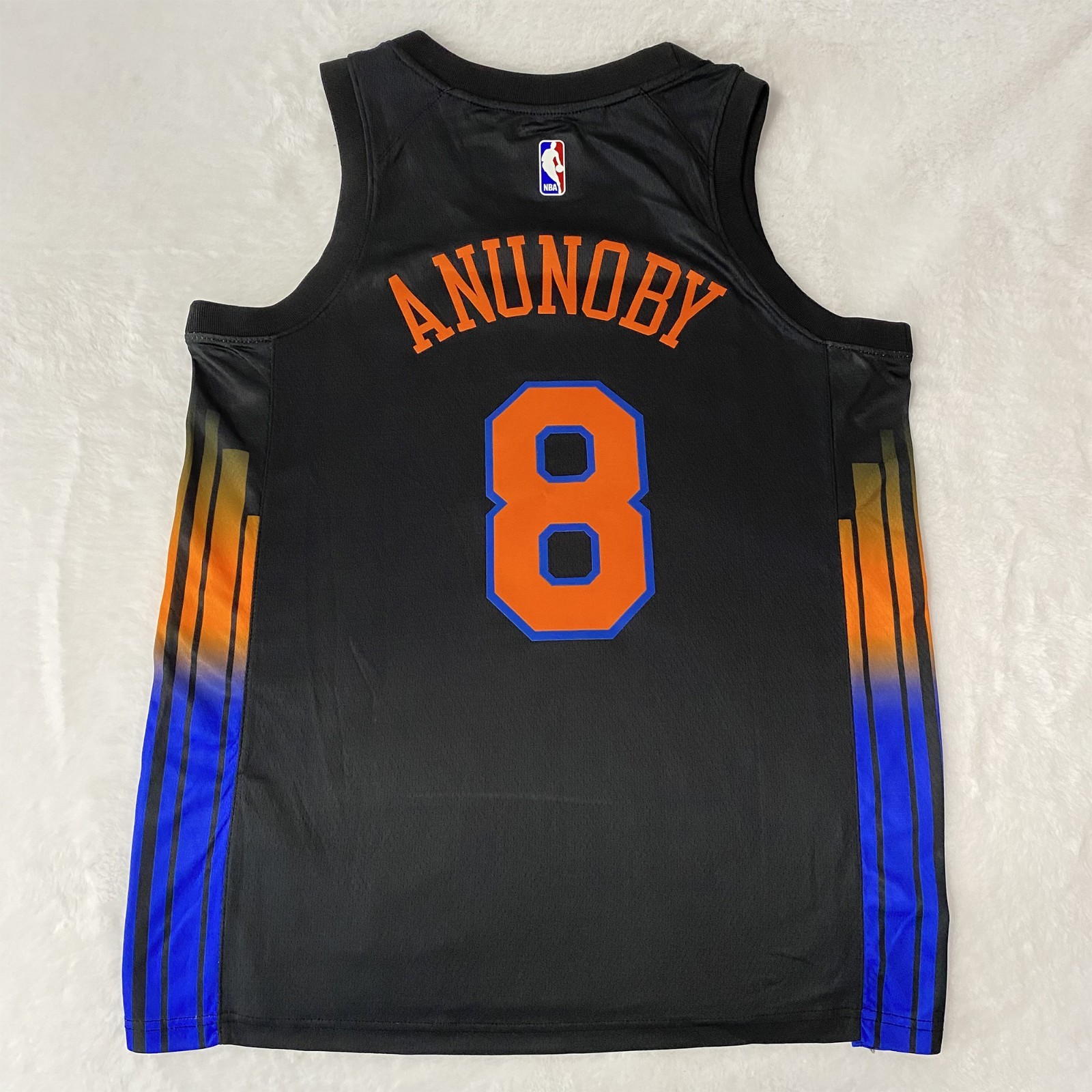 OG Anunoby #8 Black Jersey. Heat Press. Custom. Men’s S–2XL