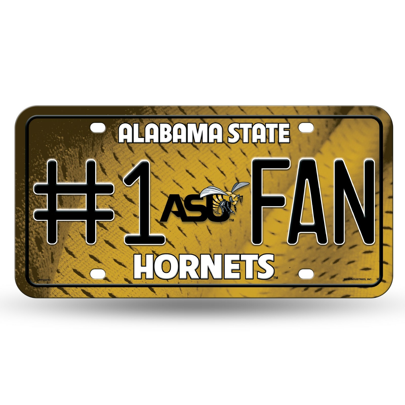 Alabama State Hornets #1 Fan Metal License Plate. #931/113