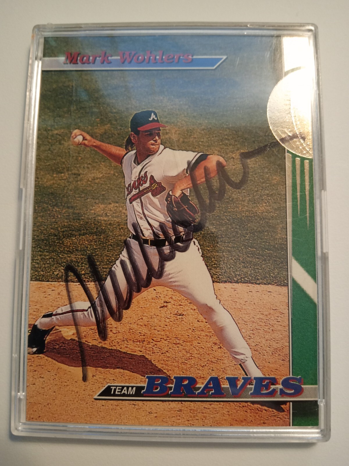 Braves Mark Wohlers Autograph On CardNo COA But Money Back If Don’t Pass