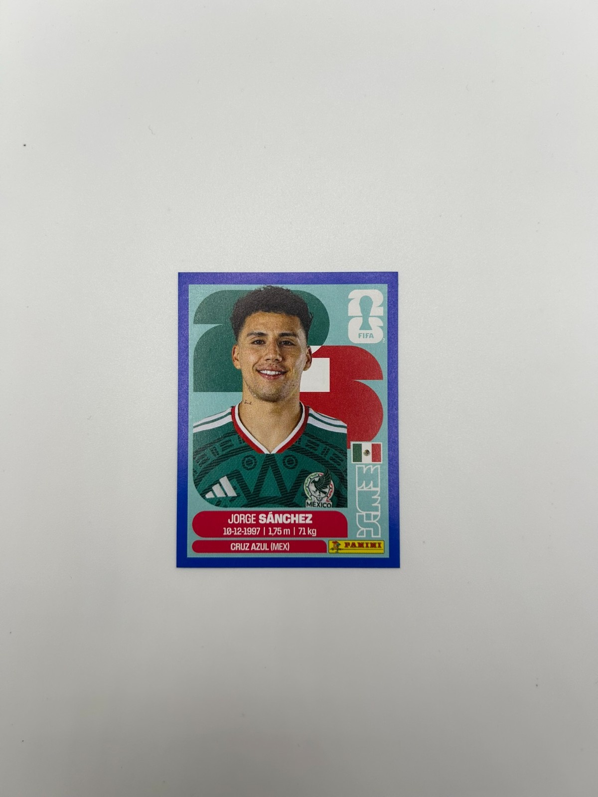 2026 Panini FIFA World Cup Sticker Jorge Sanchez Blue Border #MEX 4 Mexico