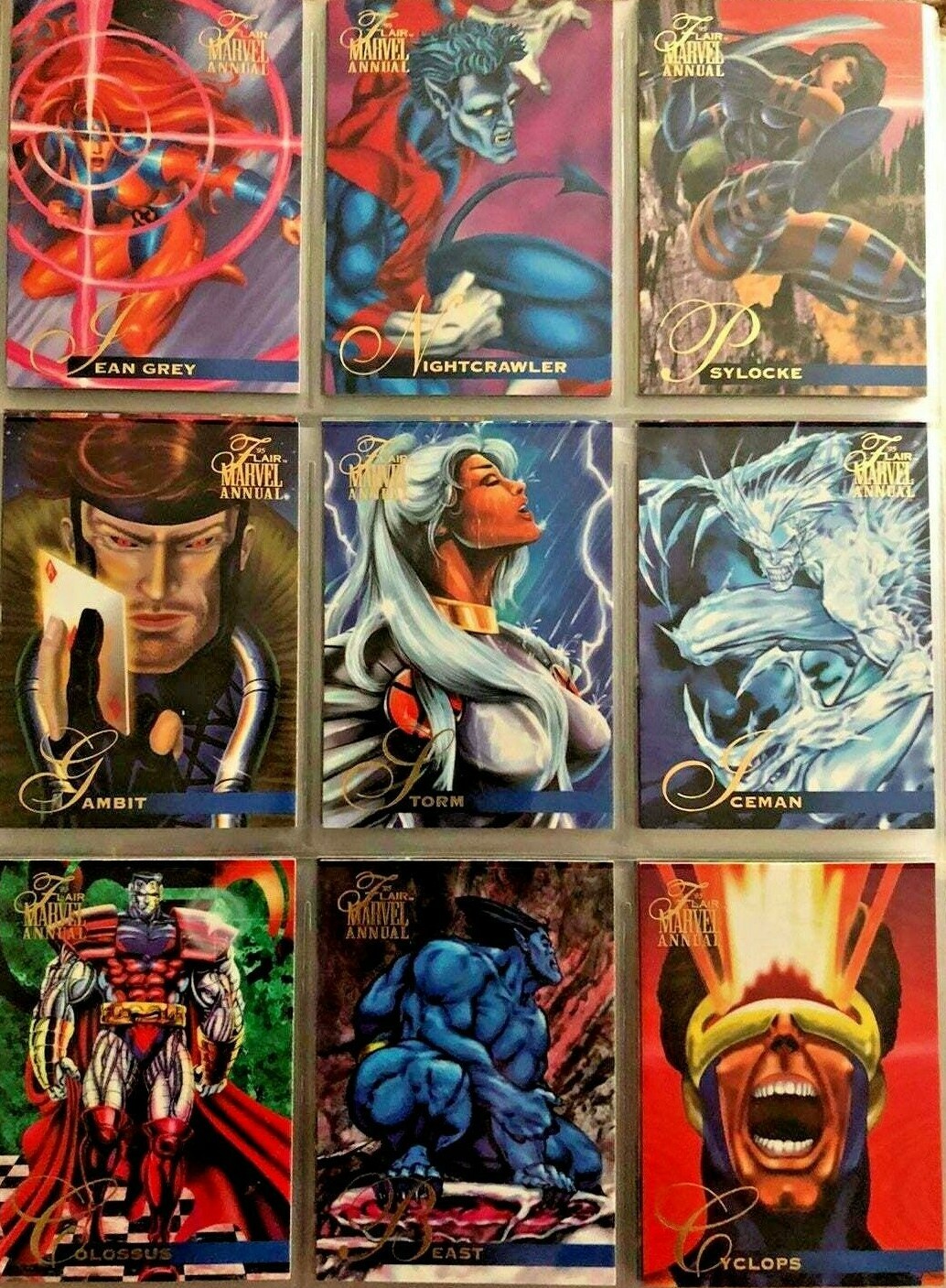 Marvel Annual Flair (1995, Fleer) Trading Card Base Pick 1 From List