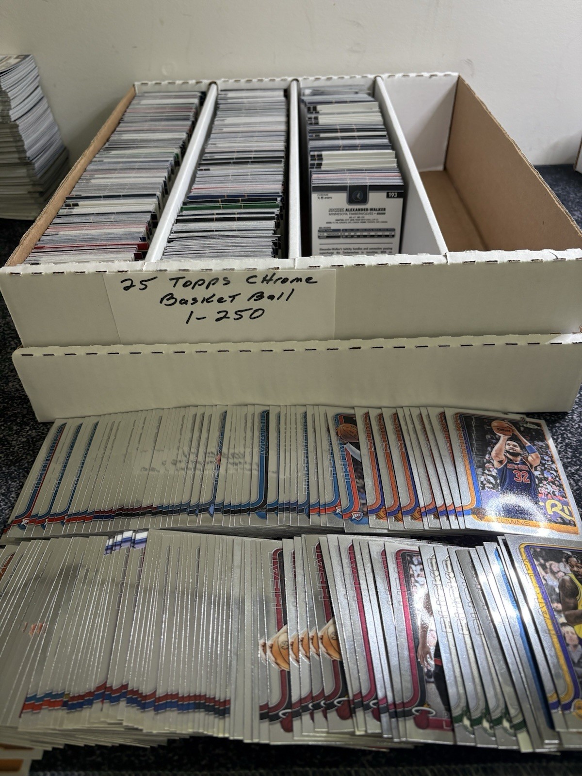 2025 Topps Chrome Basketball,4 card minimum,cards 1-250,20% off free ship !!