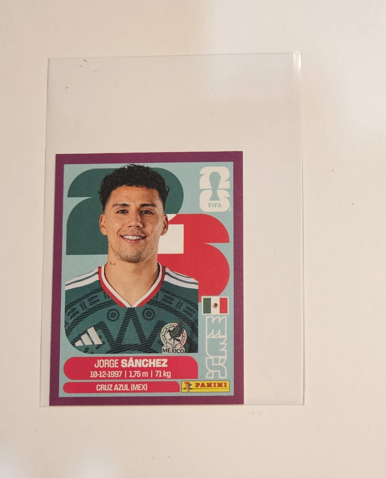 Jorge Sanchez 2026 Mexico Panini FIFA World Cup Sticker PURPLE SP MEX 4..INV #14