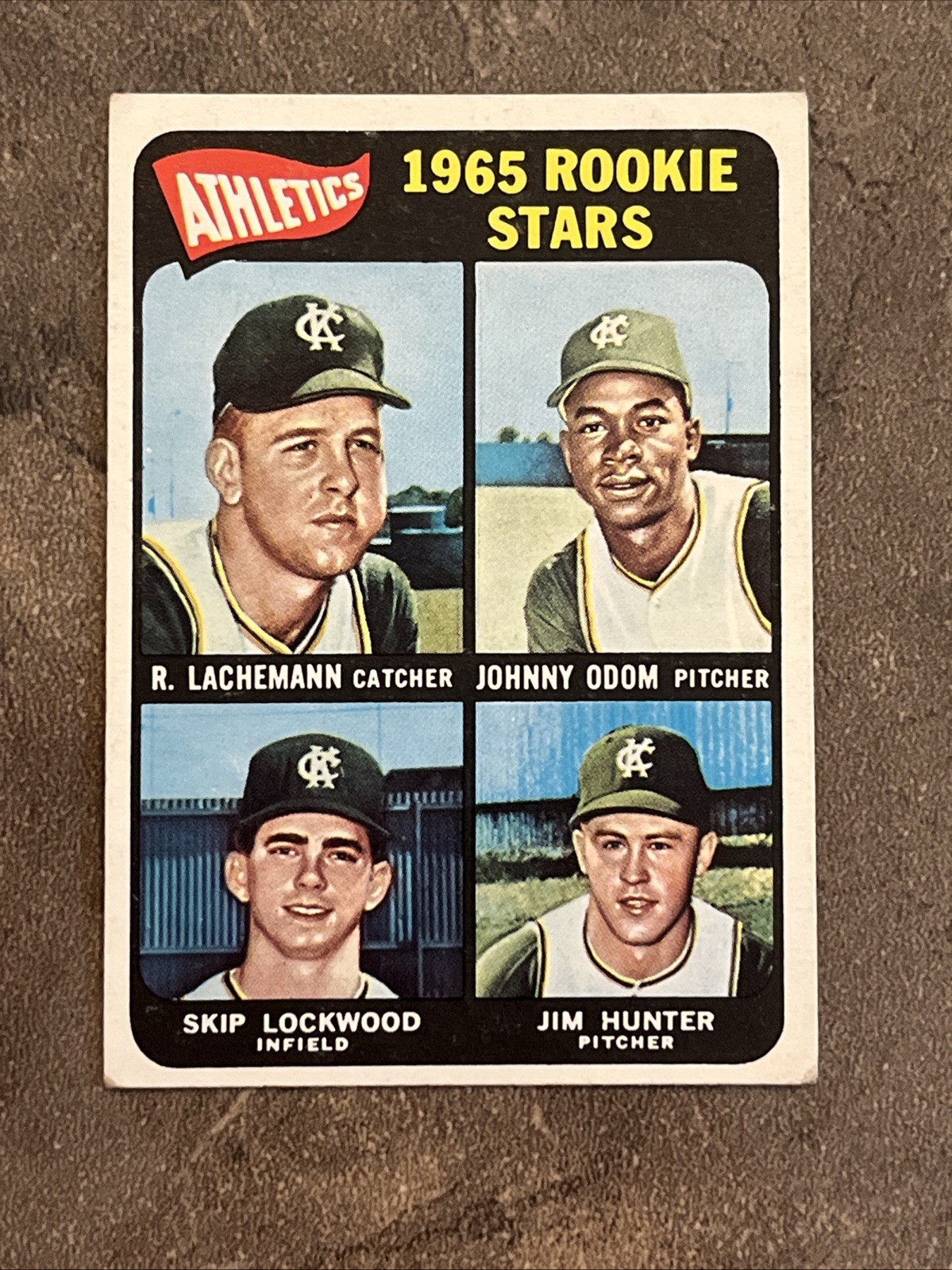 🟨🔥Jim Hunter🔥🟩1965 Topps #526 • Athletics • RC Vintage HOF Rookie Stars EX