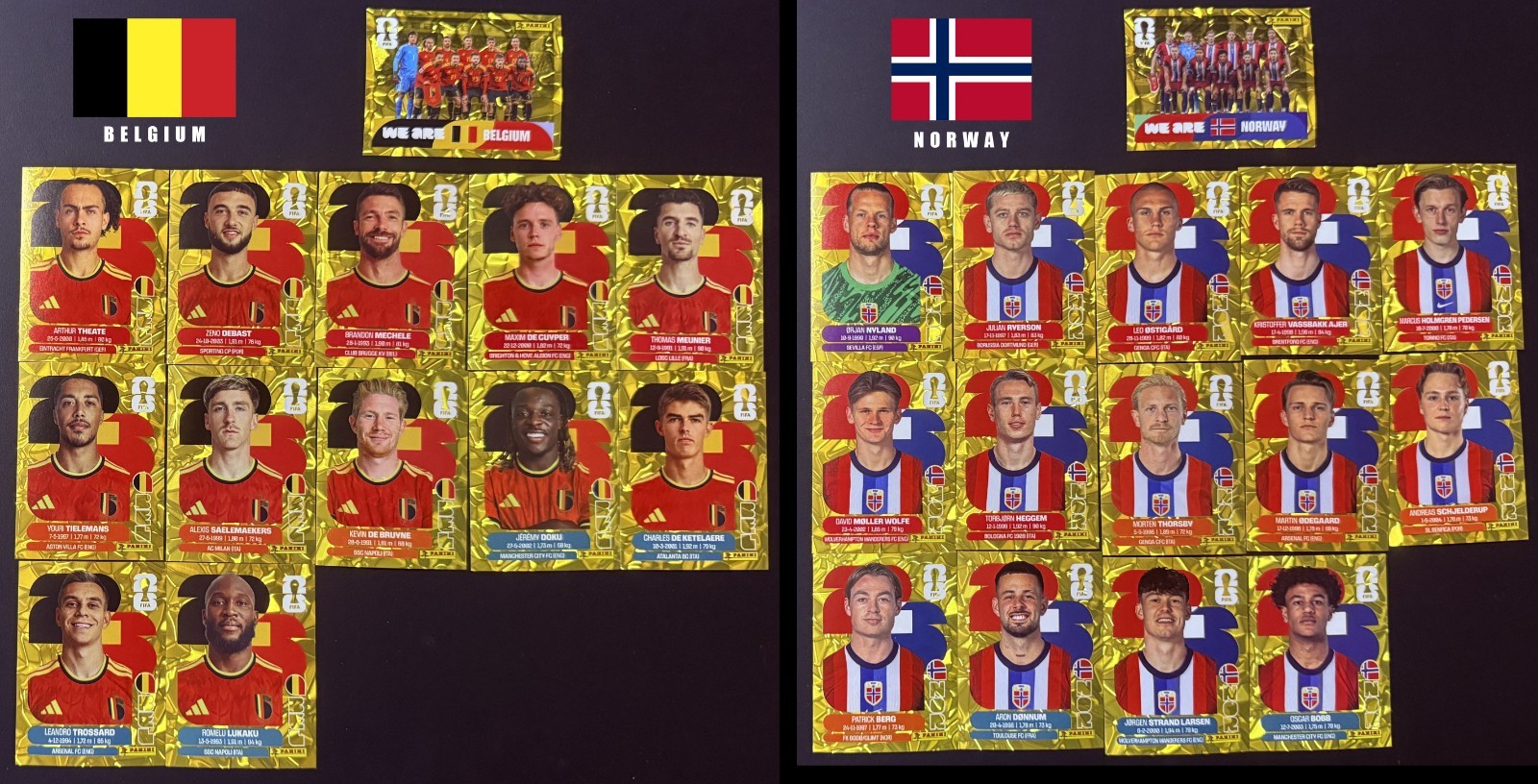 2026 Panini FIFA World Cup Sticker Gold Flood Crumple Singles Hot Teams (U Pick)