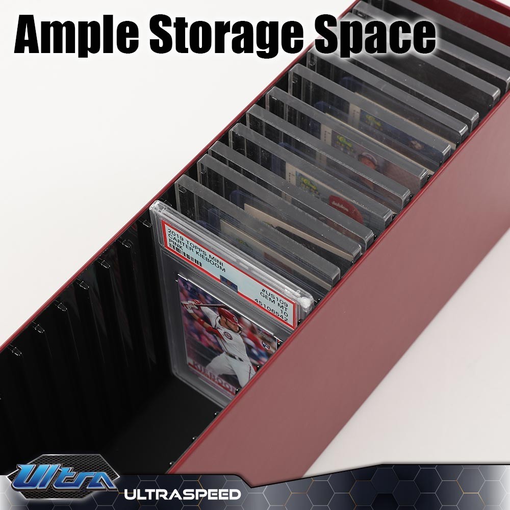 Slotted Graded Card Box For PSA Certified Slabs Storage Case MTG Pokemon