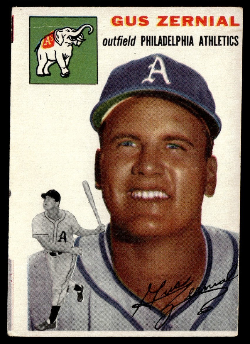 1954 Topps Gus Zernial Philadelphia Athletics #2