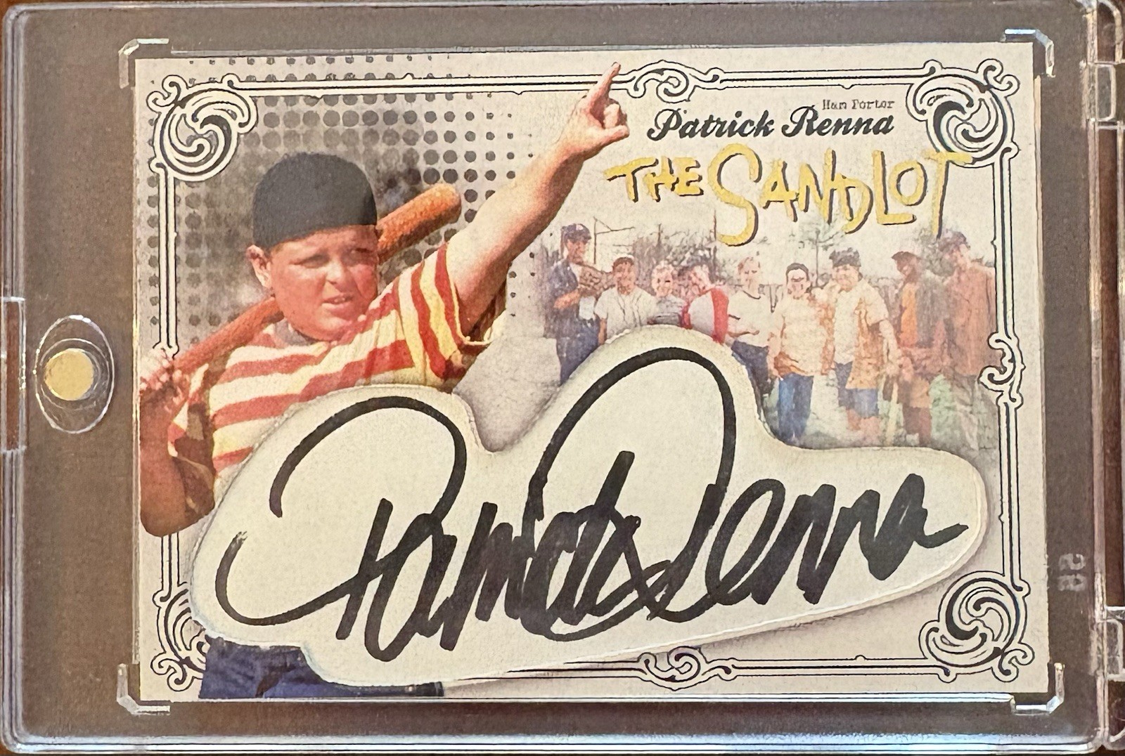 Patrick “Ham” Renna The Sandlot Custom Cut Autographed Card Beckett