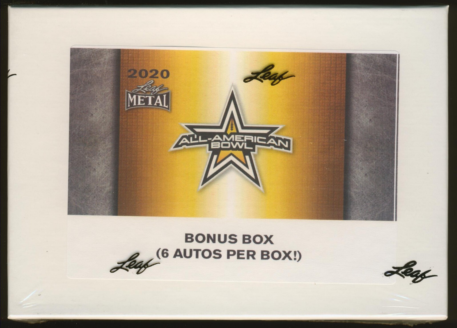2020 Leaf Metal All-American Bowl Football Factory Sealed BONUS BOX (6 Autos!)
