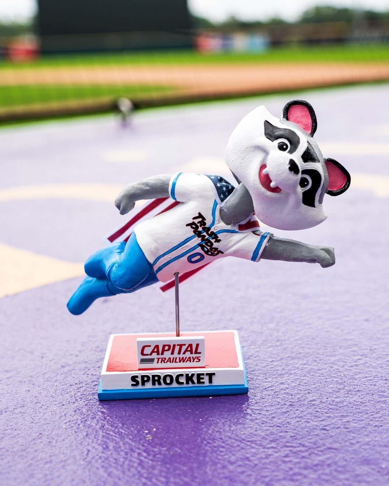 Rocket City Trash Pandas Patriotic Sprocket Bobblehead 7/1/26