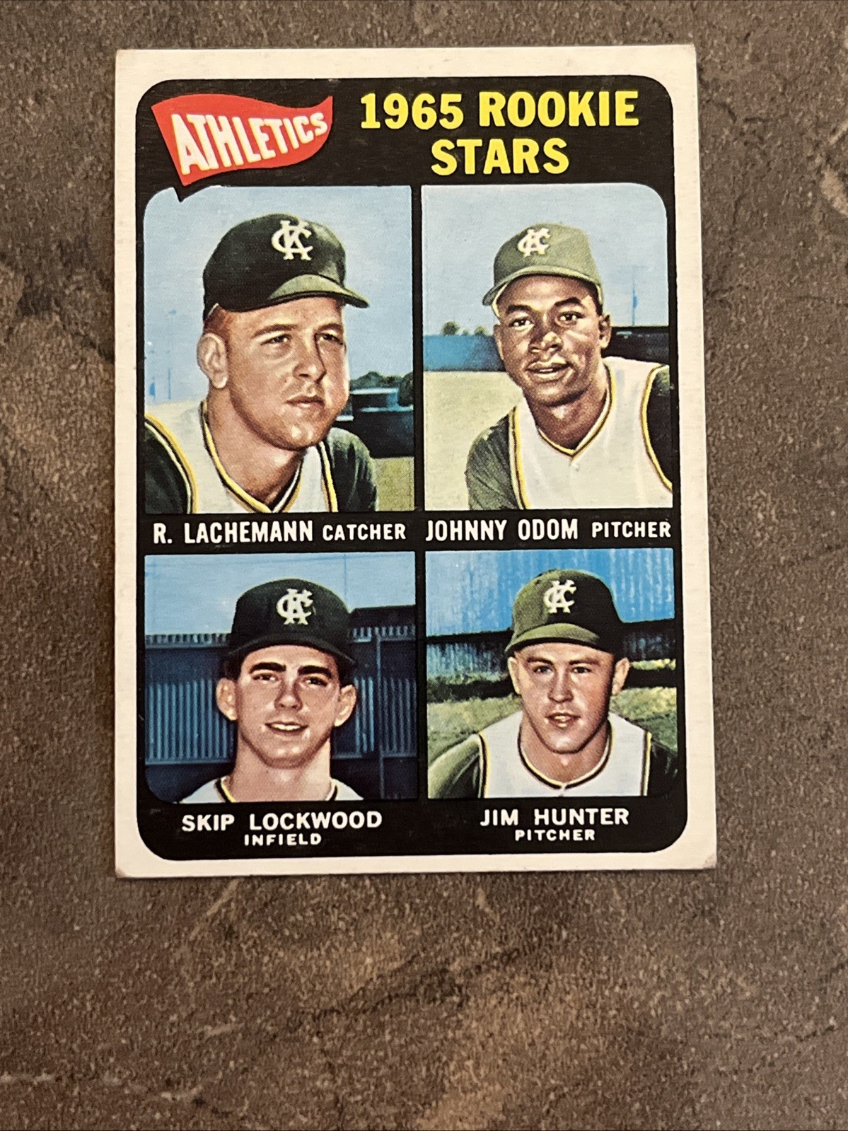 🟨🔥Jim Hunter🔥🟩1965 Topps #526 • Athletics • RC Vintage HOF Rookie Stars EX
