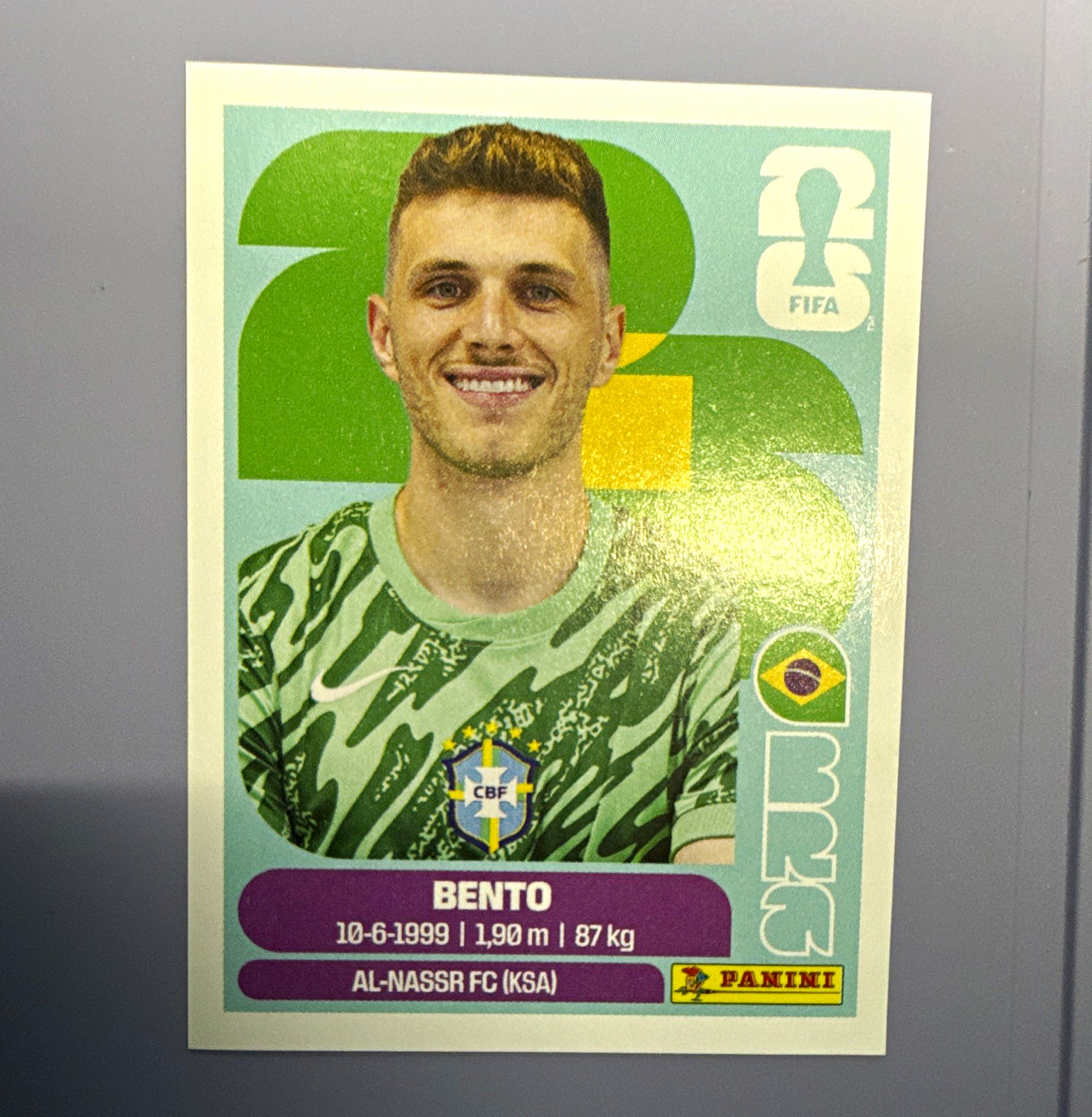 Panini FIFA World Cup 2026 Bento BRA 3 Portrait Sticker Brazil Al-Nassr FC