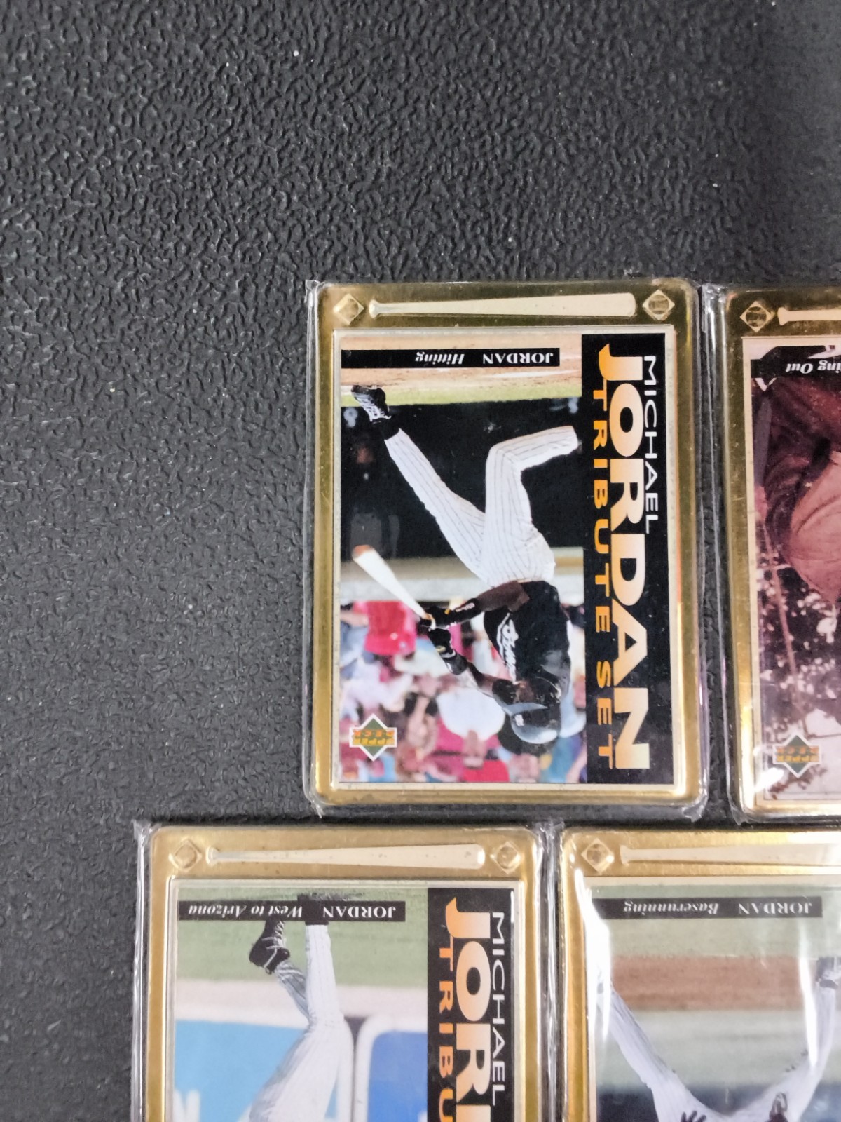 1995 Upper Deck Michael Jordan Baseball Tribute Set (5) Metal Embossed Cards