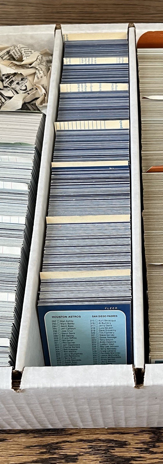 1986 Fleer Baseball Commons, Rookies & Stars – Complete your set #1 – #250