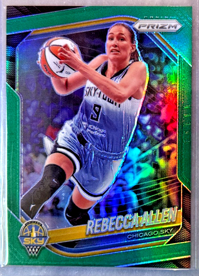 Rebecca Allen 2025 Panini Prizm WNBA Green Prizm Card-#67 Chicago Sky