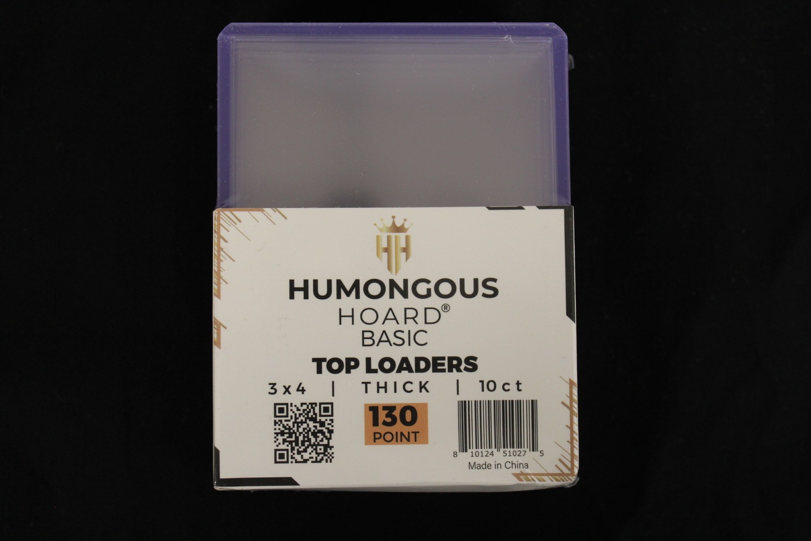 (10) Humongous Hoard 3″ x 4″ Basic 130Pt Thick Top Loaders Pack