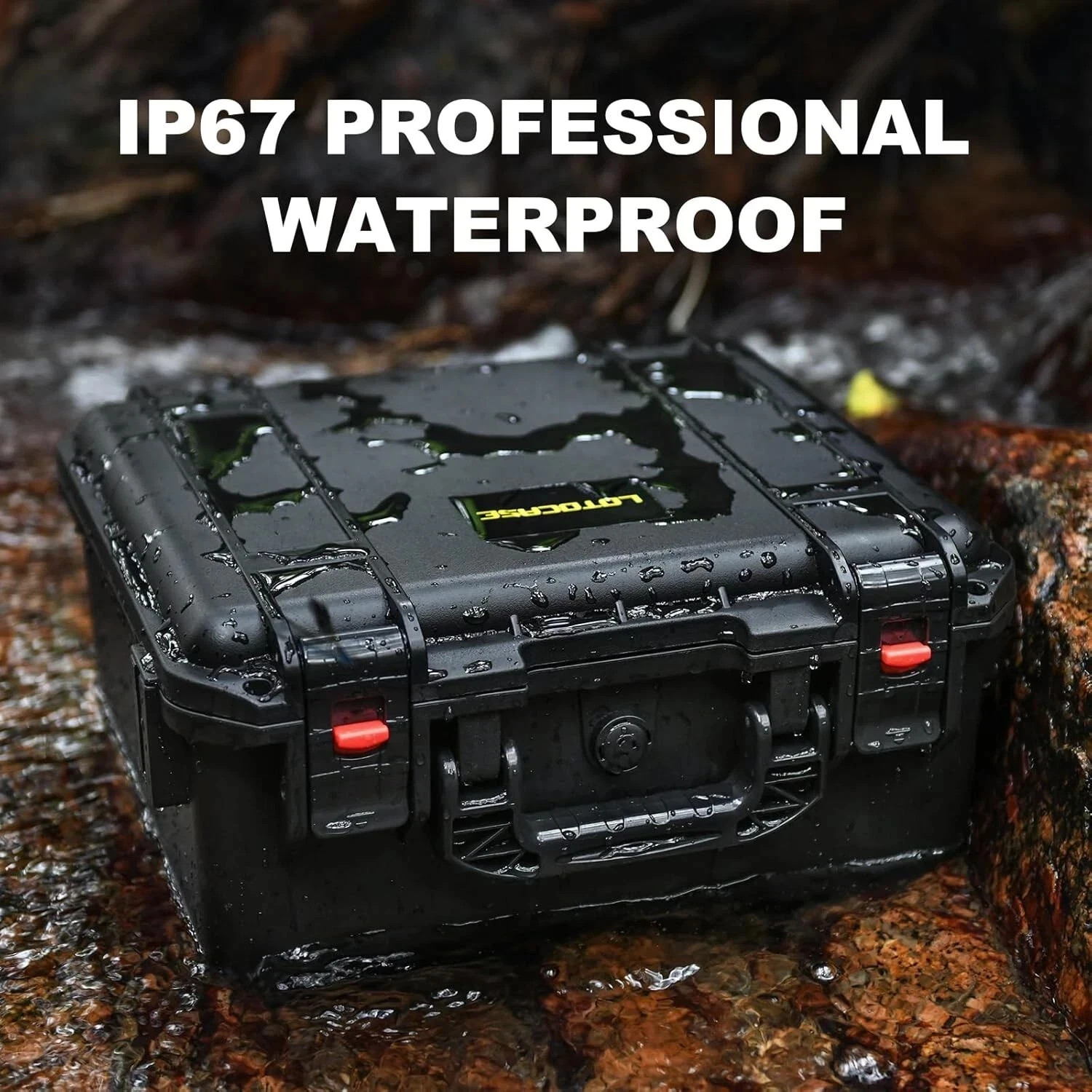 Lotocase water resistant hardcase 12 7/8″ by 10 3/4″ by 5″ customizable foam in
