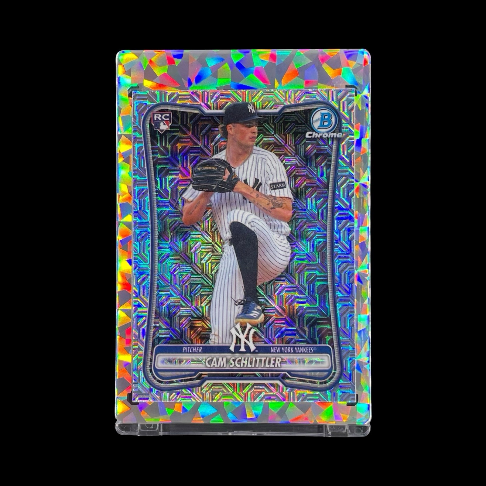 CAM SCHLITTLER ROOKIE SILVER MOJO REFRACTOR 2026 Bowman Chrome Parallel Card