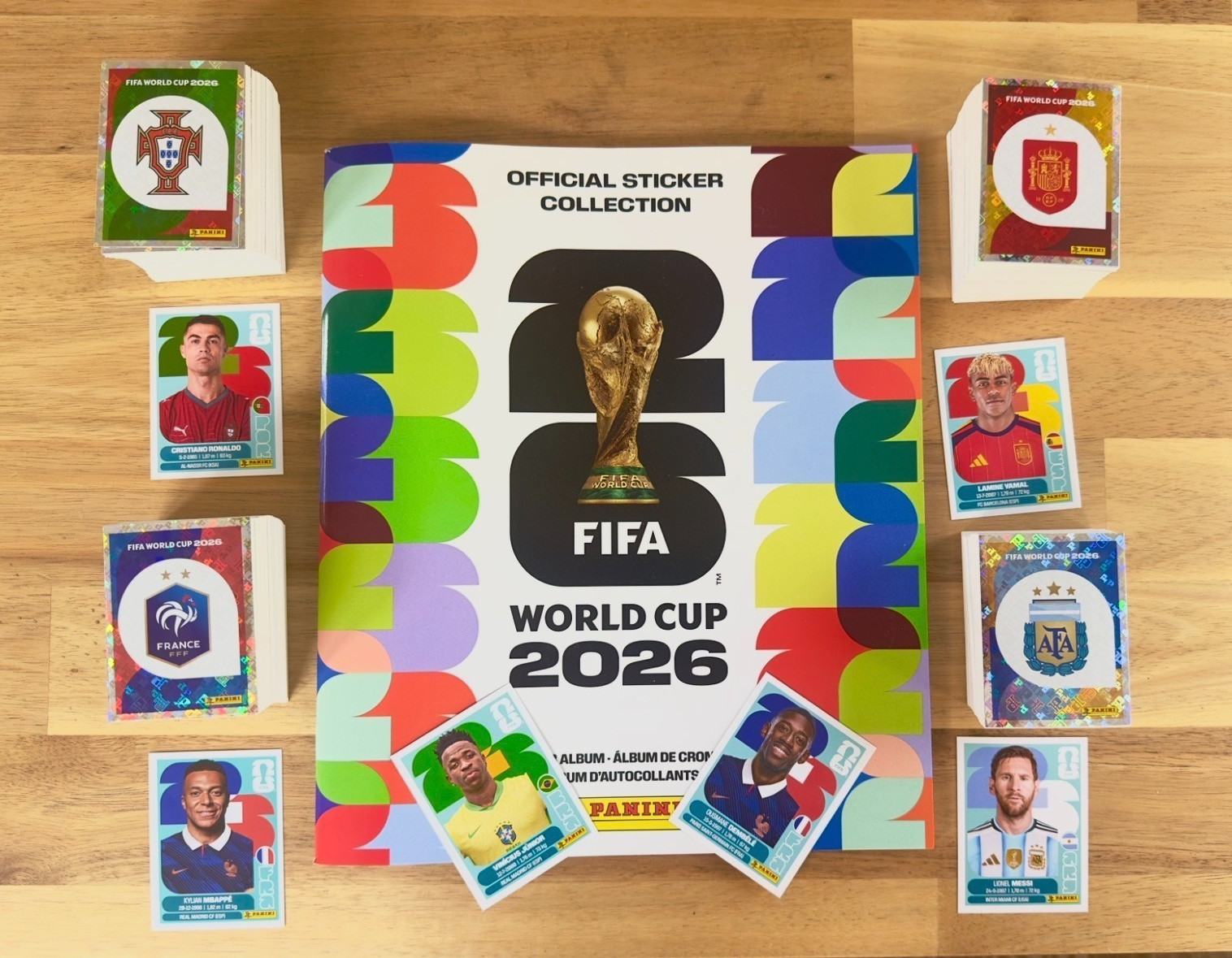 PANINI WC 2026 STICKER ALBUM + COMPLETE SET 980 + 1 PACK – SHIPS INTERNATIONAL