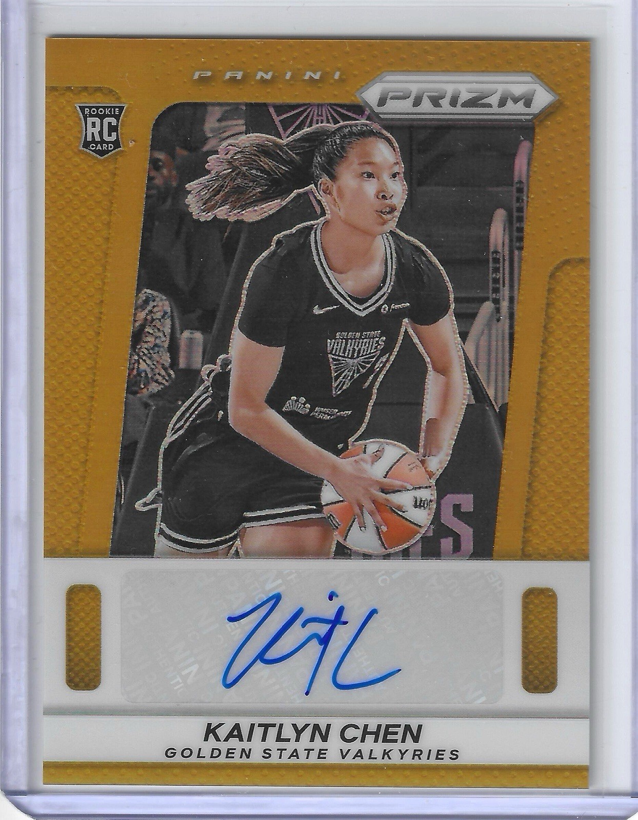Kaitlyn Chen 2025 Panini Prizm WNBA SP RC Gold Prizm Auto Autograph /10 #TB-KC