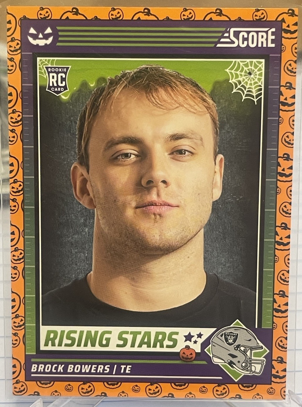 2024 Score-A-Treat #8 Brock Bowers Rookie RC Orange Pumpkin 💎 Raiders