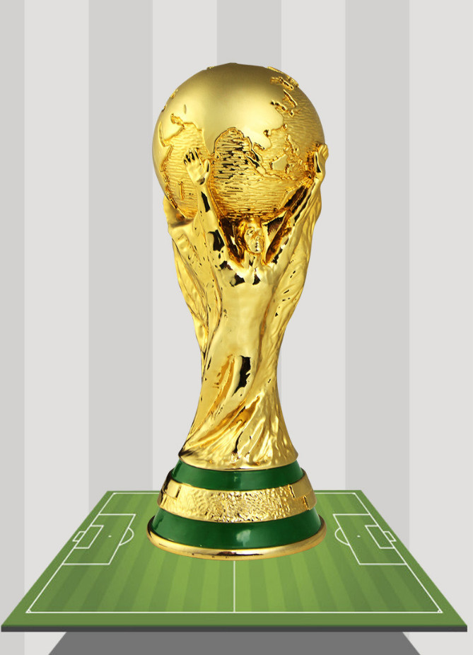 World Cup Replica Trophy 1:1 Full Size 2022 Qatar Version Hollow 36cm/14in Heigh
