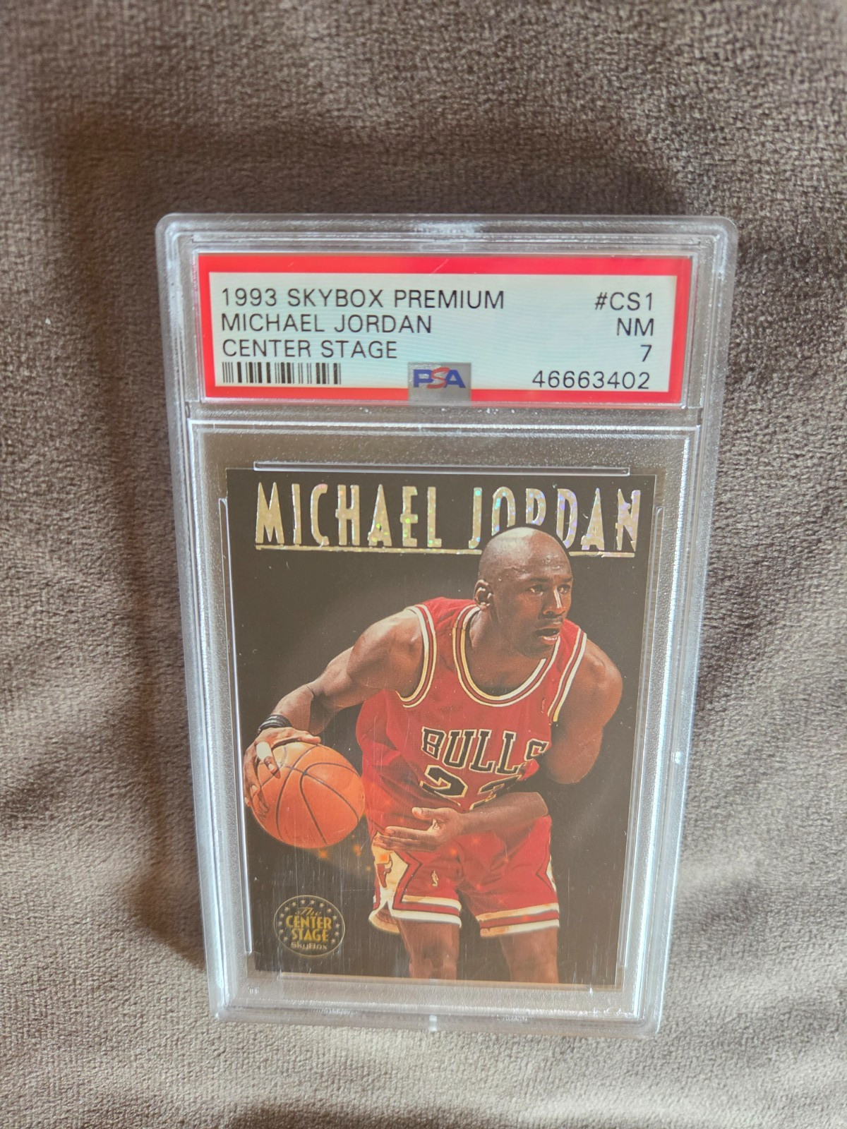 Michael Jordan 1993 Skybox Premium Center Stage #CS1 PSA 7