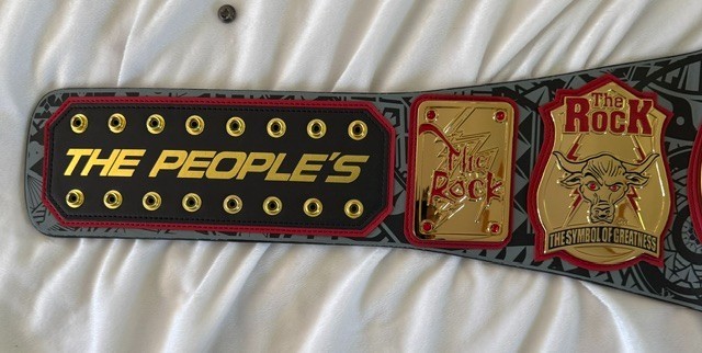 WWE Official Authentic Replica Belt- THE ROCK – Signature Series Swarovski
