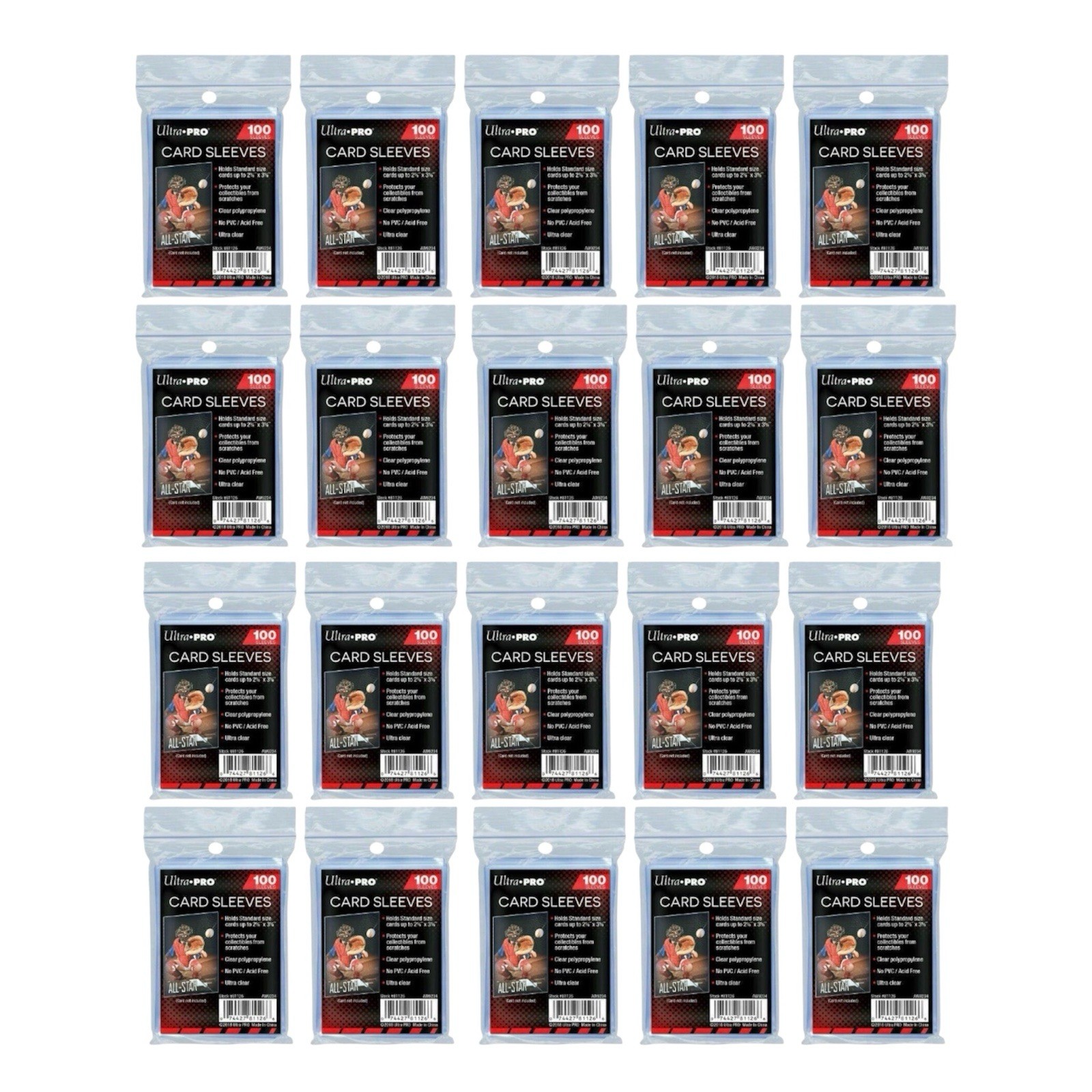 2000 Count Ultra PRO 2.5″ x 3.5″ Penny Sleeves Standard – Pokemon, Magic, Sports