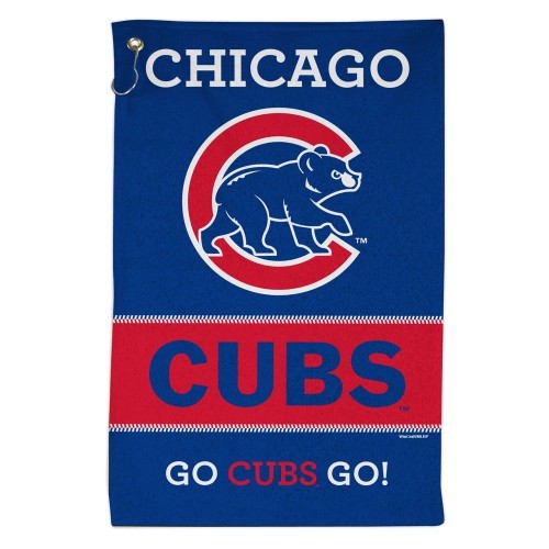 CHICAGO CUBS ALL PURPOSE GOLF TAILGATE TOWEL 16″X25″ HOOK AND GROMMET