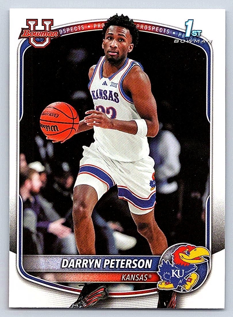 DARRYN PETERSON KANSAS 1st card 2025-26 BOWMAN #BPP-2