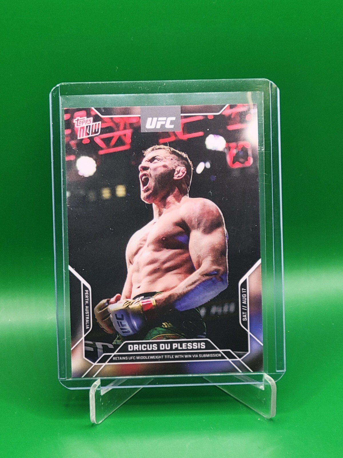 Dricus Du Plessis – 2024 UFC 305 TOPPS NOW Card 18 – PR: 929