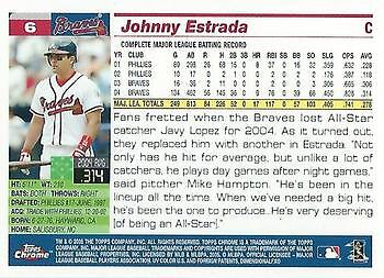 2005 Topps Chrome Baseball Pick Your Card