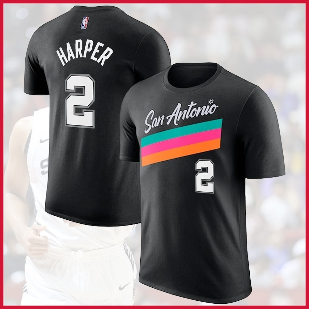 San Antonio Team 2025/26 City Edition Player Name & Number: Harper, Castle, Fox